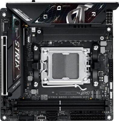 ����������� ����� Asus ROG STRIX B850-I GAMING WIFI Socket AM5 AMD B850 2xDDR5 mini-ITX AC`97 8ch(7.1) 2.5Gg RAID+HDMI