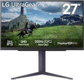 ������� LG 27" UltraGear 27GS85Q-B ������ IPS LED 16:9 HDMI ������� HAS 400cd 178��/178�� 2560x1440 180Hz FreeSync DP 2K USB 6.2��
