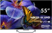 ��������� QLED Haier 55" Smart TV S4 Frameless ����� 4K Ultra HD 60Hz MEMC DVB-T DVB-T2 DVB-C DVB-S2 USB WiFi Smart TV