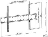 ��������� ��� ���������� Ultramounts UM805F ������ 37"-70" ����.40�� ��������� �������������