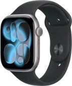 �����-���� Apple Watch Series 11 A3333 46�� OLED ����.����� ������ Sport Band ���.������ ����.�����.:S/M (MEV04LW/A)