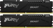 ������ DDR5 2x32GB 5200MHz Kingston KF552C40BB2K2-64 Fury Beast Black Expo RTL Gaming PC5-41600 CL40 DIMM 288-pin 1.25� dual rank � ���������� Ret