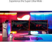 ������� Asus 49" ROG Strix XG49VQ ������ VA LED 32:9 HDMI M/M ������� HAS Piv 450cd 3840x1080 144Hz FreeSync 2 DP FHD USB 12.2��