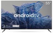 ��������� LED Kivi 55" 55U740NB Android TV ������ 4K Ultra HD 60Hz DVB-T DVB-T2 DVB-C USB WiFi Smart TV