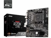 ����������� ����� MSI A520M-A PRO Soc-AM4 AMD A520 2xDDR4 mATX AC`97 8ch(7.1) GbLAN RAID+DVI+HDMI