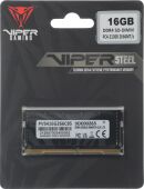 ������ DDR4 16GB 2666MHz Patriot PVS416G266C8S Viper Steel RTL PC4-21300 CL18 SO-DIMM 260-pin 1.2� single rank Ret