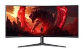  Acer XZ342CUV3bmiiphx 34'' 1500R, 21:9, VA, UHD, 1/4ms, 400cd, 180Hz, HDMI, DP, SPK, HAS