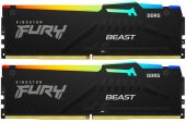 ������ DDR5 2x32Gb 5600MHz Kingston KF556C40BBAK2-64 Fury Beast Black RGB RTL Gaming PC5-44800 CL40 DIMM 288-pin 1.25� dual rank � ���������� Ret