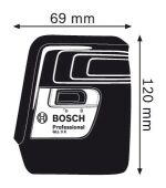������� ������. Bosch GLL 3 X Professional 2��.���. 635�� ��.���. ������� (0601063CJ0)