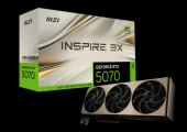 Видеокарта PCIE16 RTX5070 12GB RTX 5070 12G INSPIRE 3X OC MSI