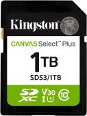 ���� ����� SDXC 1TB Kingston SDS3/1TB Canvas Select Plus V30 w/o adapter