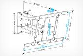 ��������� ��� ���������� Holder LCD-SU6602-B ������ 26"-60" ����.45�� ��������� �������