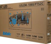 ��������� LED BBK 43" 43LEM-1060/FTS2C ������ FULL HD 50Hz DVB-T2 DVB-C DVB-S2 USB (RUS)