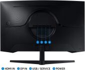 ������� Samsung 32" Odyssey G5 S32CG550EI ������ VA LED 1ms 16:9 HDMI ������� 300cd 178��/178�� 2560x1440 165Hz FreeSync DP 2K USB 5.2��