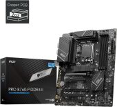 ����������� ����� MSI PRO B760-P DDR4 II Soc-1700 Intel B760 4xDDR4 ATX AC`97 8ch(7.1) 2.5Gg+HDMI+DP