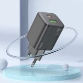 ������� ���./����. Hoco N41 Almighty Black 20W 3A+2.22A+2A+1.67A+1.5A (PD+QC+AFC) USB/USB Type-C ������������� ������