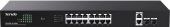 ���������� Tenda TEG1120P-16-250W (L2) 18x1����/� 2SFP 16PoE 250W �������������