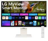 Монитор LG 31,5 32SR83U-W Smart, 16:9, IPS, UHD, 5ms, 400cd, 60Hz, HDMI, USB-C, USB, SPK, HAS