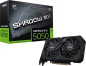 ���������� MSI PCI-E 5.0 RTX 5050 8G SHADOW 2X OC NVIDIA GeForce RTX 5050 8Gb 128bit GDDR6 2602/20000 HDMIx1 DPx3 HDCP Ret