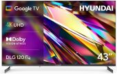 ��������� LED Hyundai 43" H-LED43BU7011 Google TV Frameless Metal ������ 4K Ultra HD 60Hz MEMC DVB-T DVB-T2 DVB-C DVB-S DVB-S2 USB WiFi Smart TV