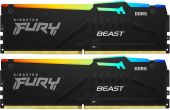 ������ DDR5 2x32GB 6000MHz Kingston KF560C36BBEAK2-64 Fury Beast Black RGB RTL Gaming PC5-48000 CL36 DIMM 288-pin 1.35� kit single rank � ���������� Ret