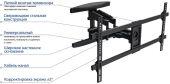 ��������� ��� ���������� Kromax ATLANTIS-65 ������ 40"-90" ����.45�� ��������� ���������-��������� � ���������