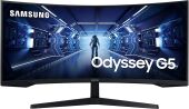 ������� Samsung 34" Odyssey G5 C34G55TWWI ������ VA LED 1ms 21:9 HDMI ������� 250cd 178��/178�� 3440x1440 165Hz DP UW 5.6��