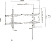 ��������� ��� ���������� Ultramounts UM840T ������ 43"-90" ����.70�� ��������� ������