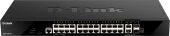 ���������� D-Link DGS-1520-28/A1A (L3) 24x1����/� 2x10����/� 2x�����(10GBase-T/SFP+) �����������