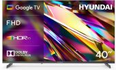 ��������� LED Hyundai 40" H-LED40BS5011 Google TV Frameless Metal ������ FULL HD 60Hz DVB-T DVB-T2 DVB-C DVB-S DVB-S2 USB WiFi Smart TV