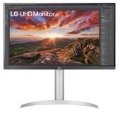 Монитор LG 27" 27UP850N-W White/Silver, 16:9, IPS, 3840x2160, 5ms, 400cd, 60Hz, 2xHDMI, DP, 2xUSB, U
