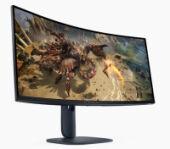 ������� Dell 34" AW3425DWM 1500R Black, 21:9, VA, UWQHD, 1ms, 400cd, 180Hz, HDMI, DP, USB, HAS