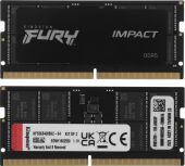 ������ DDR5 2x32GB 5600MHz Kingston KF556S40IBK2-64 Fury Impact RTL PC5-44800 CL40 SO-DIMM 262-pin 1.1� dual rank Ret