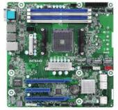 ��������� ����������� ����� AMD X470 SAM4 MATX X470D4U/VN ASROCK