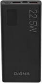��������� ����������� Digma DGPF10A 10000mAh QC3.0/PD3.0 22.5W 3A 2xUSB-A/USB-C ������ (DGPF10A22PBK)