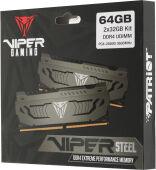 ������ DDR4 2x32GB 3600MHz Patriot PVS464G360C8K Viper Steel RTL Gaming PC4-28800 CL18 DIMM UDIMM 288-pin 1.35� dual rank � ���������� Ret