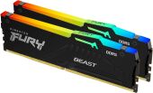 ������ DDR5 2x8Gb 6000MHz Kingston KF560C36BBEAK2-16 Fury Beast RGB RTL Gaming PC5-48000 CL36 DIMM 288-pin 1.35� single rank � ���������� Ret