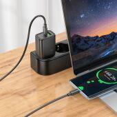 ������� ���./����. Hoco Gentle PD30W+QC3.0 30W 3A (PD+QC) USB/USB Type-C ������������� ������ (44358)
