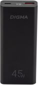 ��������� ����������� Digma DGPF10E 10000mAh QC3.0/PD3.0 45W 4.5A USB-A/USB-C ������ (DGPF10E45ABK)