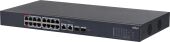 ���������� Dahua DH-CS4218-16ET-190 (L2) 16x100����/� 2x1����/� 2x�����(1000BASE-T/SFP) 2SFP 16PoE 190W �����������