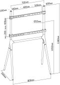 ��������� ��� ���������� Cactus CS-ST1247WTBCH �����/������ 49"-70" ����.40�� ���������