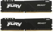������ DDR4 2x32Gb 3200MHz Kingston KF432C16BBK2/64 Fury Beast Black RTL Gaming PC4-25600 CL16 DIMM 288-pin 1.35� dual rank � ���������� Ret