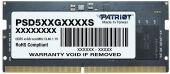 ������ DDR5 16GB 4800MHz Patriot PSD516G480081S RTL PC5-38400 CL40 SO-DIMM 262-pin 1.1� dual rank Ret