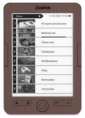 ����������� ����� Digma E60C 6" E-ink HD Pearl 1024x758 600MHz/4Gb/microSDHC ����������