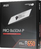 ����������� ����� MSI PRO B650M-P SocketAM5 AMD B650 4xDDR5 mATX AC`97 8ch(7.1) 2.5Gg RAID+VGA+HDMI+DP