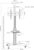 ��������� ��� ���������� Arm Media PT-STAND-11 ������ 32"-65" ����.40�� ��������� �������������