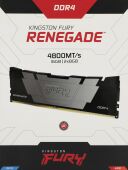 ������ DDR4 2x8GB 4800MHz Kingston KF448C19RB2K2/16 Fury Renegade Black RTL Gaming PC4-38400 CL19 DIMM 288-pin 1.5� kit single rank � ���������� Ret