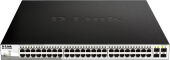 ���������� D-Link DGS-1210-52MPP/E2A (L2) 48x1����/� 4SFP 48PoE 740W �����������