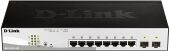 ���������� D-Link DGS-1210-10P DGS-1210-10P/FL2A (L2+) 8x1����/� 2x�����(1000BASE-T/SFP) 8PoE 8PoE+ 65W �����������