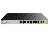 ���������� D-Link DGS-1026MP DGS-1026MP/B2A 24x1����/� 2x�����(1000BASE-T/SFP) 24PoE 370W �������������